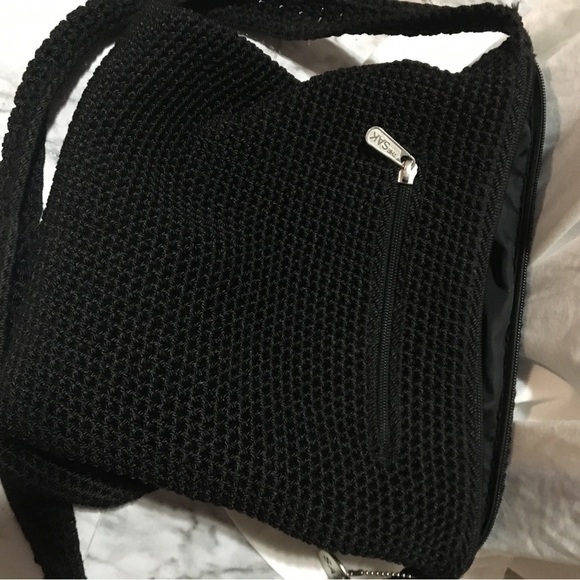 The Sak Black Crochet Shoulder Bag - Picture 3 of 8